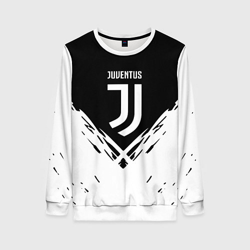 Женский свитшот Juventus sport geometry fc club / 3D-Белый – фото 1