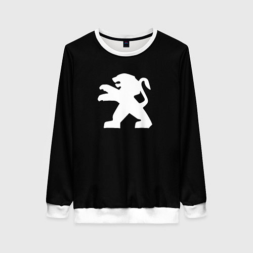 Женский свитшот Peugeot logo / 3D-Белый – фото 1