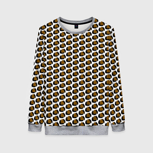 Женский свитшот Паттерн пятнышки / 3D-Меланж – фото 1