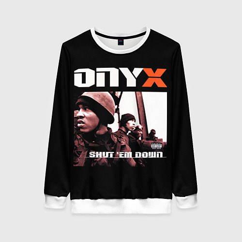 Женский свитшот Onyx - shut em down / 3D-Белый – фото 1