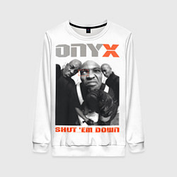 Свитшот женский Onyx - shut em down white, цвет: 3D-белый