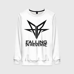 Свитшот женский Falling in Reverse band logo, цвет: 3D-белый