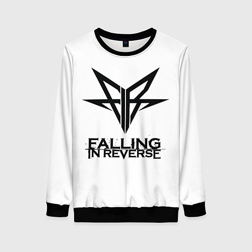 Женский свитшот Falling in Reverse band logo / 3D-Черный – фото 1