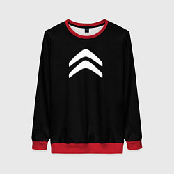 Свитшот женский Citroen white logo, цвет: 3D-красный