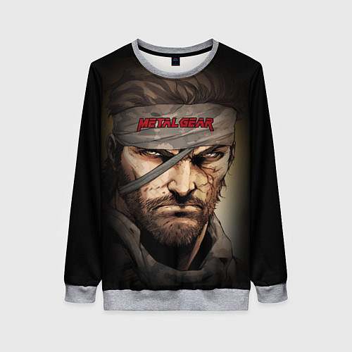 Женский свитшот Metal gear Venom Snake / 3D-Меланж – фото 1