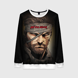 Свитшот женский Metal gear Venom Snake, цвет: 3D-белый