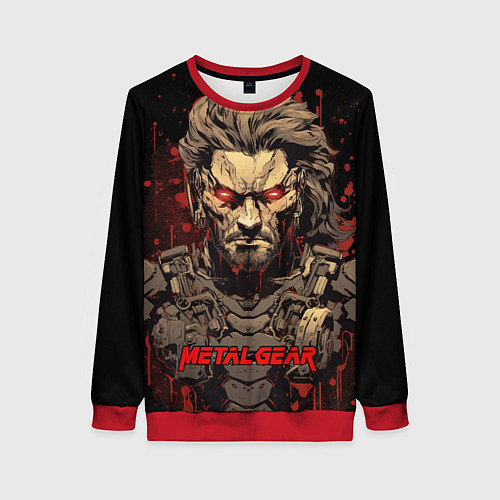 Женский свитшот Venom Snake Metal gear game / 3D-Красный – фото 1