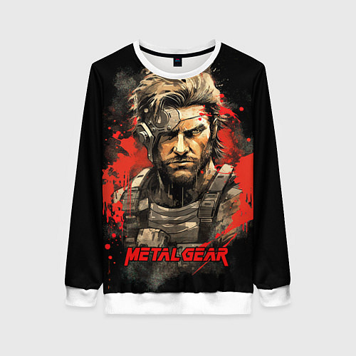 Женский свитшот Venom Snake Metal gear game / 3D-Белый – фото 1