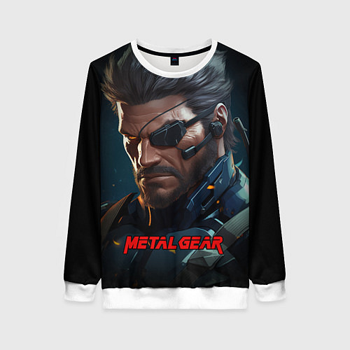 Женский свитшот Веном Снейк из игры Metal gear / 3D-Белый – фото 1