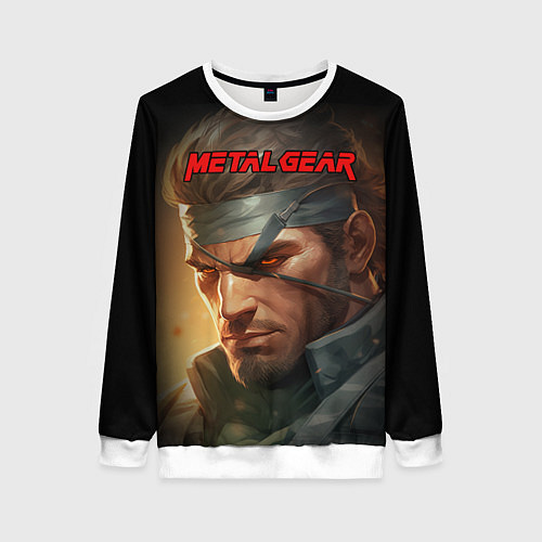 Женский свитшот Веном Снейк из игры Metal gear / 3D-Белый – фото 1