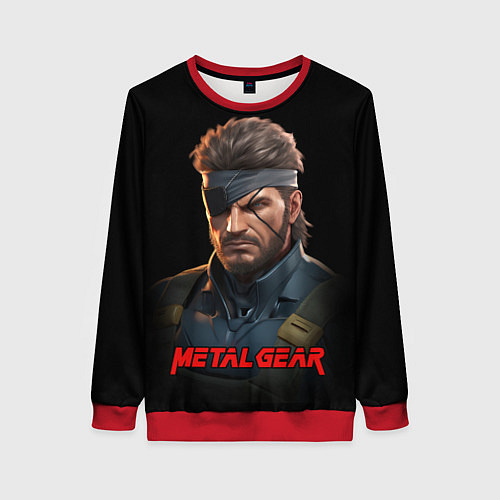 Женский свитшот Веном Снейк из игры Metal gear / 3D-Красный – фото 1