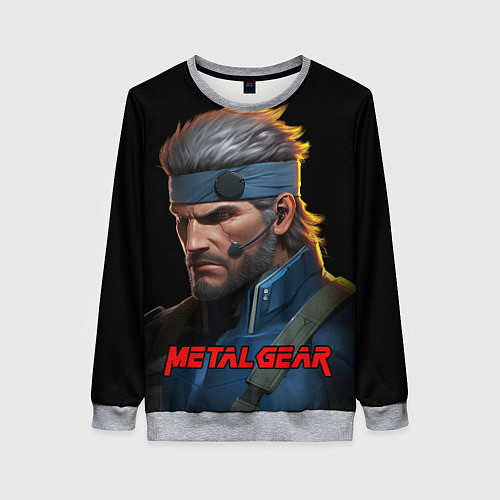 Женский свитшот Веном Снейк из игры Metal gear / 3D-Меланж – фото 1