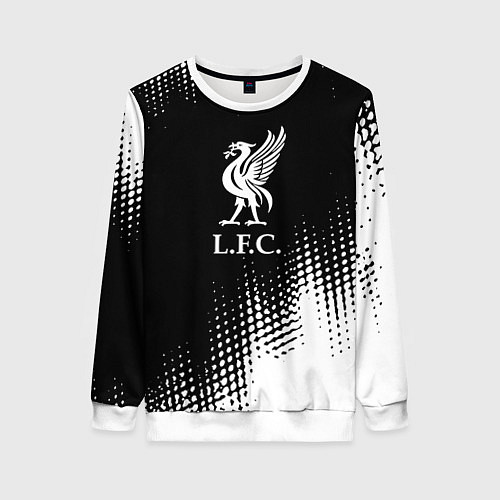 Женский свитшот Liverpool краски / 3D-Белый – фото 1