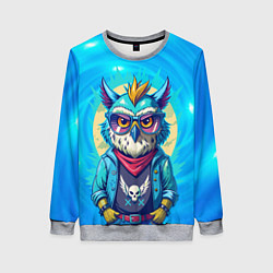 Женский свитшот Сова в одежде на стиле