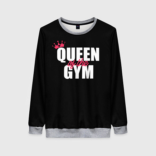 Женский свитшот Queen of the gym - crown / 3D-Меланж – фото 1