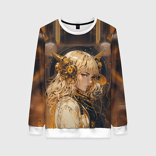 Женский свитшот Золотая техноведьма / 3D-Белый – фото 1