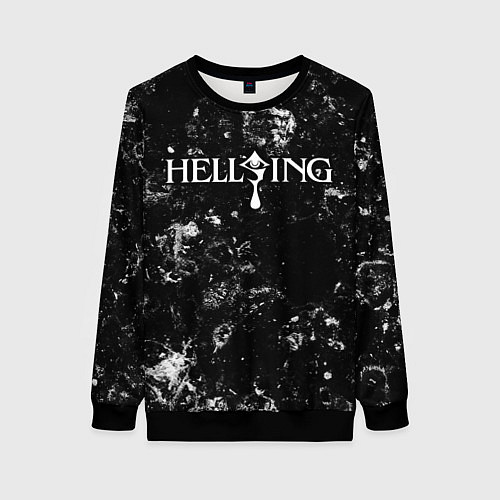Женский свитшот Hellsing black ice / 3D-Черный – фото 1