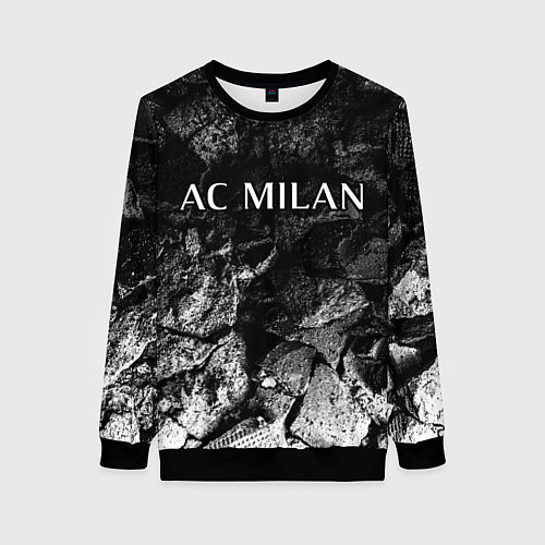 Женский свитшот AC Milan black graphite / 3D-Черный – фото 1
