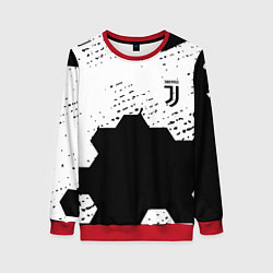 Свитшот женский Juventus hexagon black sport, цвет: 3D-красный