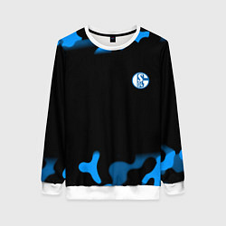 Свитшот женский Schalke 04 fc camo, цвет: 3D-белый