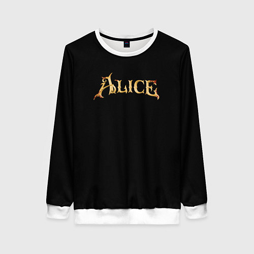 Женский свитшот Alice american mcgee / 3D-Белый – фото 1