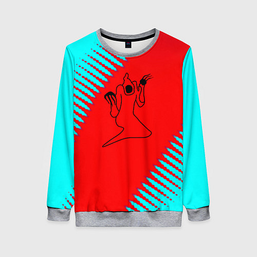 Женский свитшот Kizaru abstract rap / 3D-Меланж – фото 1