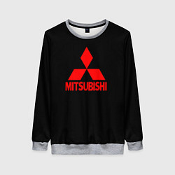 Женский свитшот Mitsubishi red logo