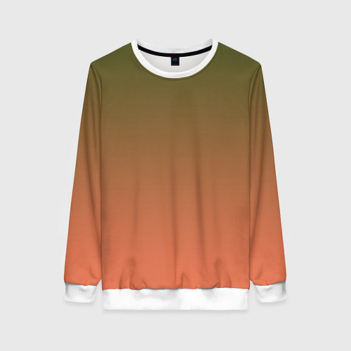 Женский свитшот Абстрактный градиент / 3D-Белый – фото 1