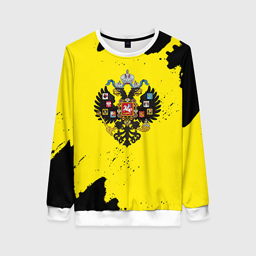 Женский свитшот Имперская россия краски / 3D-Белый – фото 1