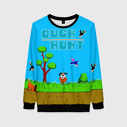 Женский свитшот Duck hunt dog