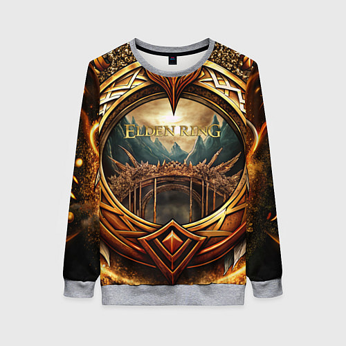Женский свитшот Магическое кольцо Elden Ring / 3D-Меланж – фото 1