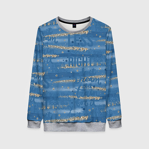 Женский свитшот Фитнес графика / 3D-Меланж – фото 1