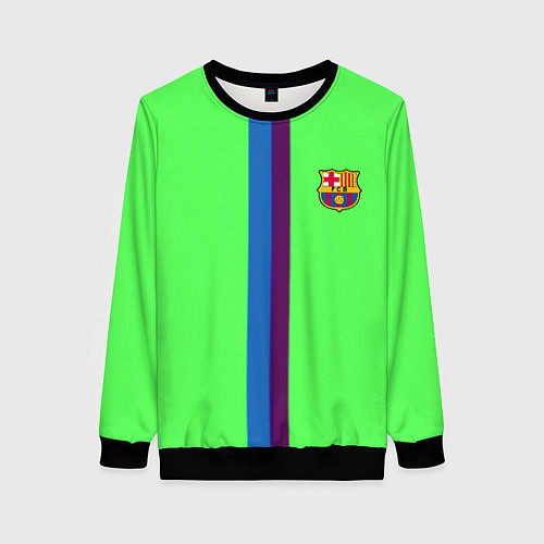 Женский свитшот Barcelona fc sport line / 3D-Черный – фото 1