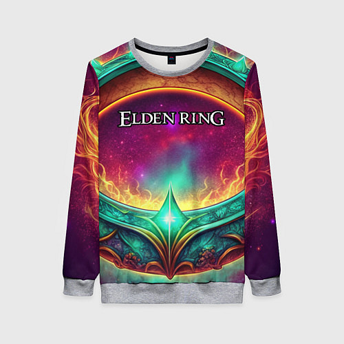 Женский свитшот Elden Ring кольцо и магия / 3D-Меланж – фото 1