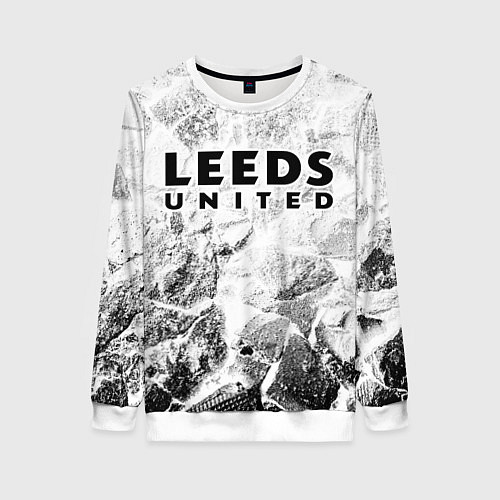 Женский свитшот Leeds United white graphite / 3D-Белый – фото 1