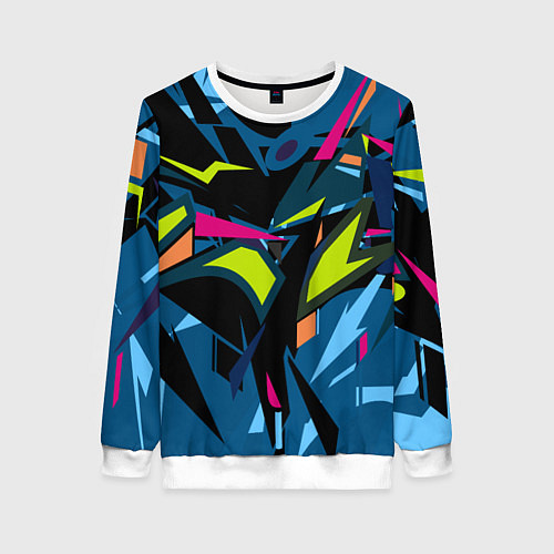 Женский свитшот Настоящая абстракция / 3D-Белый – фото 1