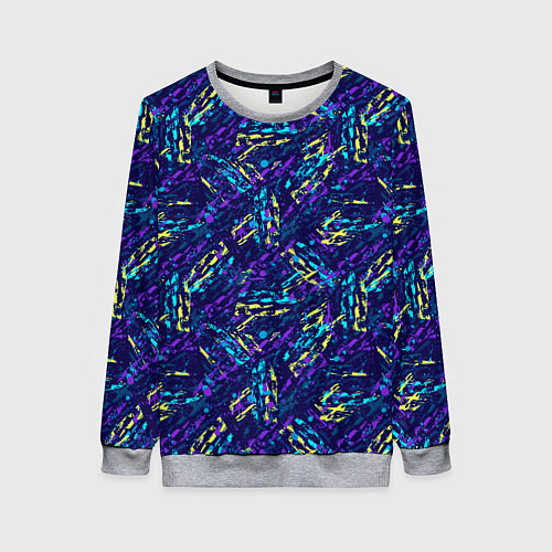 Женский свитшот Абстрактный узор с концепцией / 3D-Меланж – фото 1