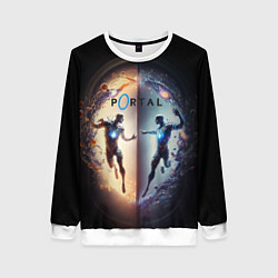 Женский свитшот Люди в портале