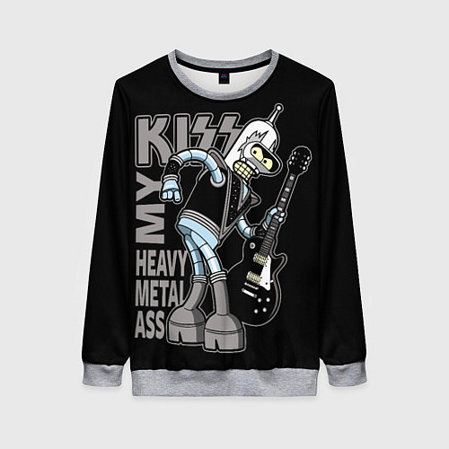 Женский свитшот Bender - kiss / 3D-Меланж – фото 1