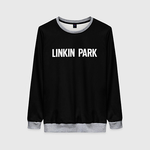 Женский свитшот Linkin park rock white / 3D-Меланж – фото 1