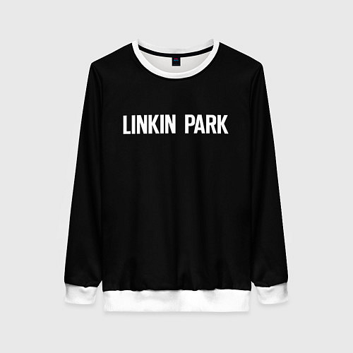 Женский свитшот Linkin park rock white / 3D-Белый – фото 1