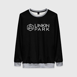 Свитшот женский Linkin parrk logo chester, цвет: 3D-меланж