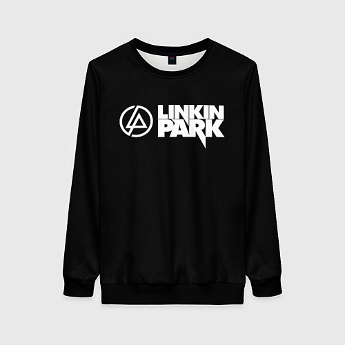 Женский свитшот Linkin park logo rock music / 3D-Черный – фото 1