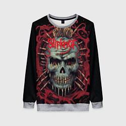 Женский свитшот Slipknot череп зомби