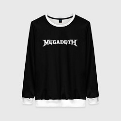 Женский свитшот Megadeth logo white