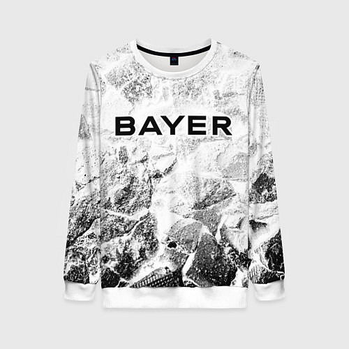 Женский свитшот Bayer 04 white graphite / 3D-Белый – фото 1