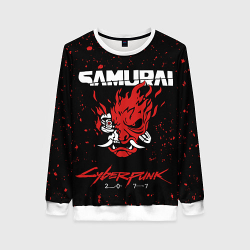 Женский свитшот Cyberpunk 2077 Samurai lego / 3D-Белый – фото 1