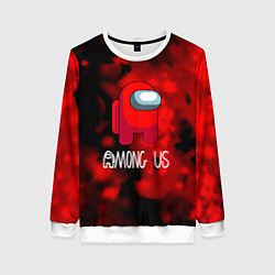 Женский свитшот Among us красный