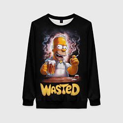 Свитшот женский Homer - wasted, цвет: 3D-черный