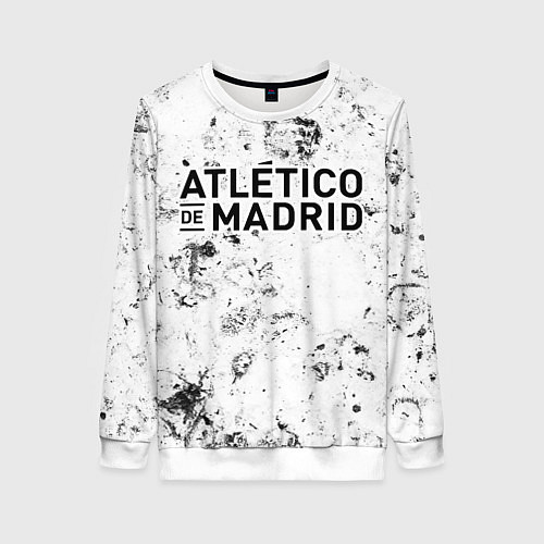 Женский свитшот Atletico Madrid dirty ice / 3D-Белый – фото 1